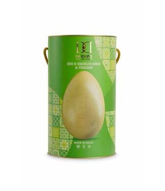 Daidone Chocolade paasei - in cadeauverpakking - Pistache - witte chocolade 200G