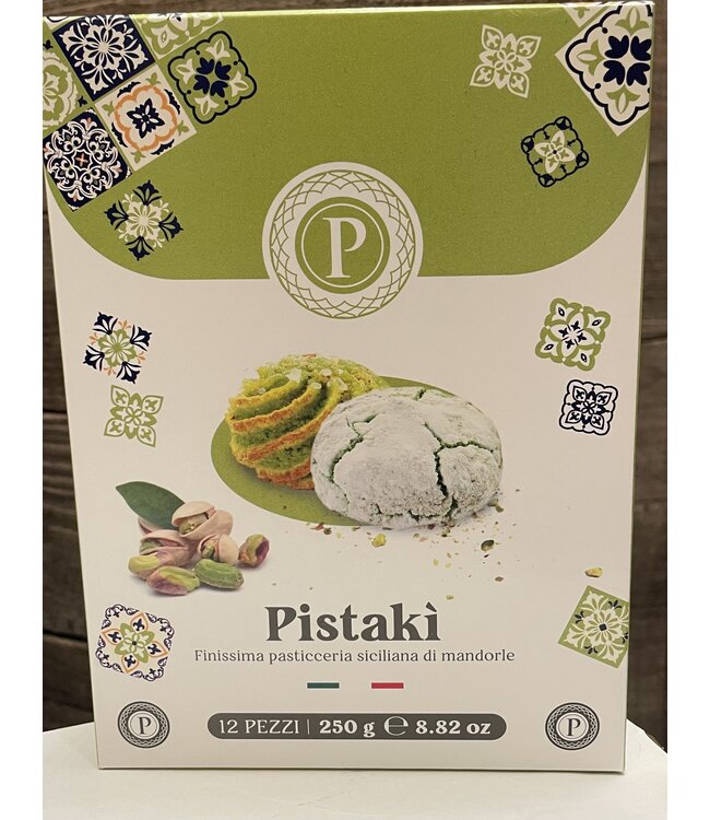 Peluso Siciliaanse Amandelkoekjes Pistache, PISTAKI' SCATOLA