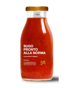 Convivia Tomatensaus met Aubergine - Sugo pronto di pomodoro ciliegino alla Norma