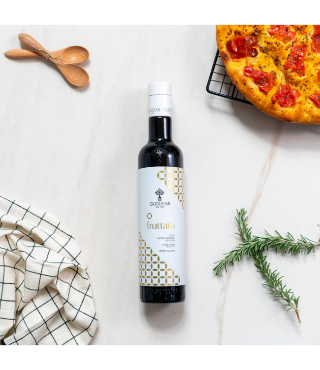 Olio Guglielmi Extra Vierge olijfolie uit Puglia - Futtato - Fruitig - 500 ml