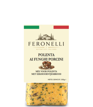 Feronelli Polenta met eekhoorntjesbrood- ai Funghi poricini