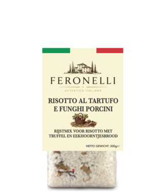 Feronelli Italiaanse risotto met truffel en eekhoorntjesbrood - Tartufo e Funghi porcini
