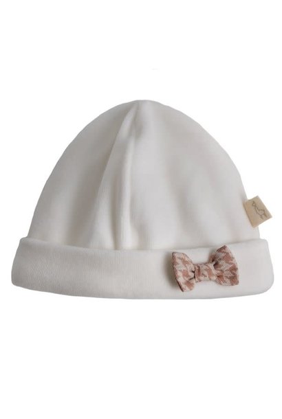 Velour baby hat with bow - William & Kate