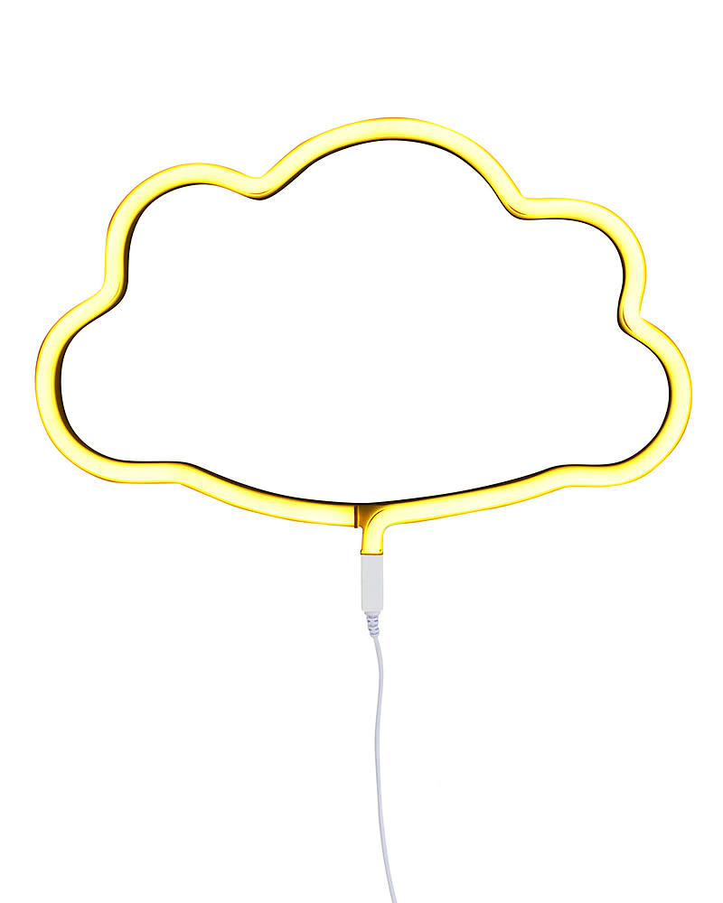 Neon style light: Cloud - yellow EU-1