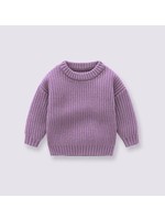 Gebreide sweater - Paars
