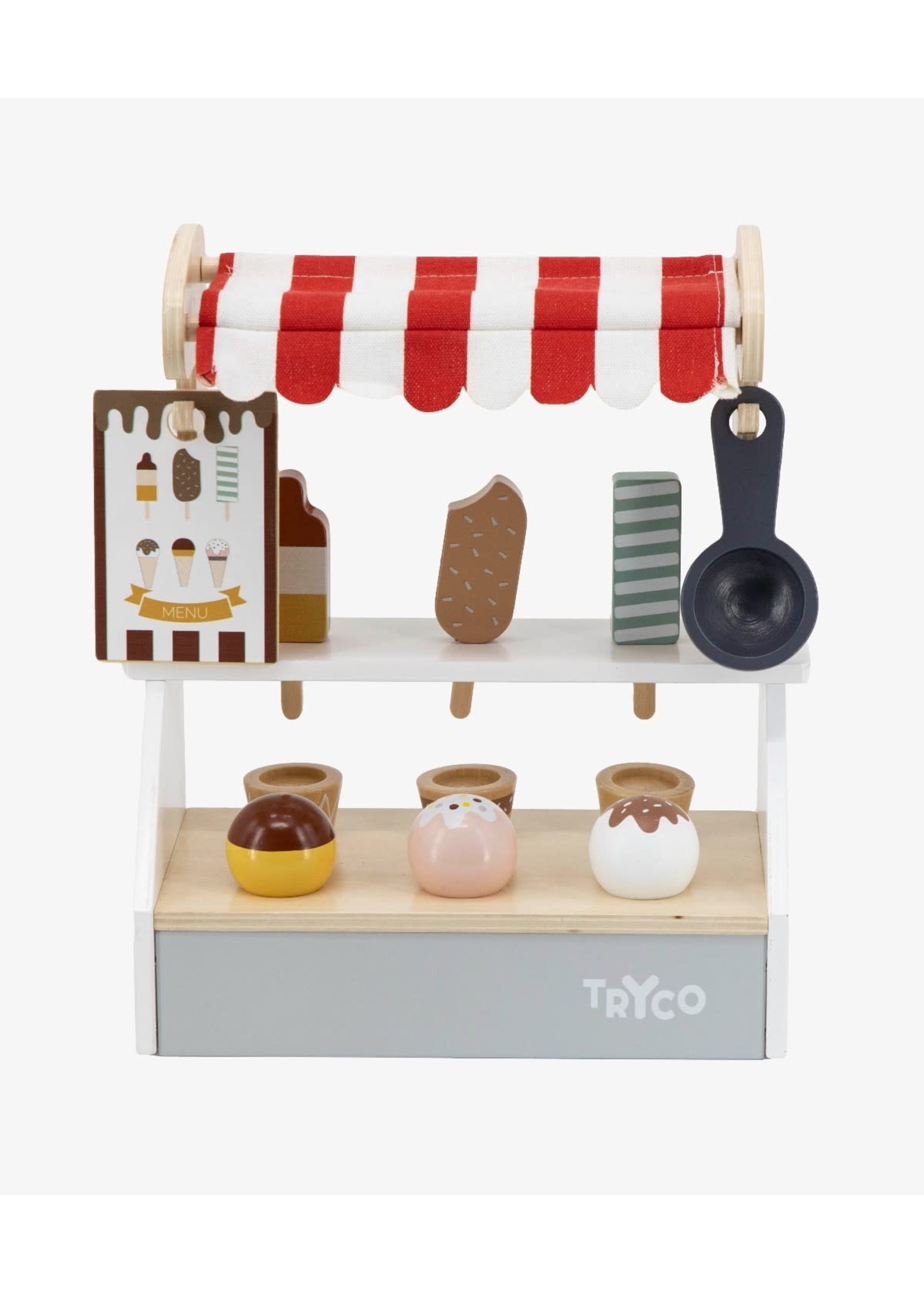 Tryco Wooden Ice Cream Cart