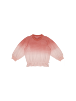House of Jamie Chunky Frill Sweater Dip Dye Spicy Blush