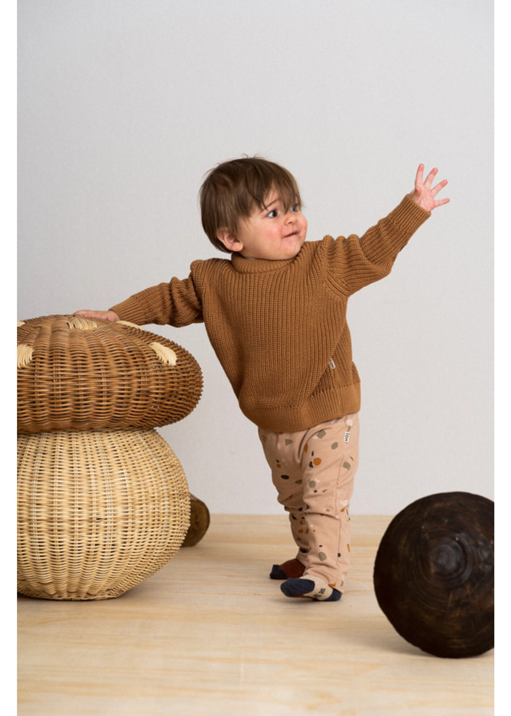 House of Jamie Knitted Sweater Almond 2Y