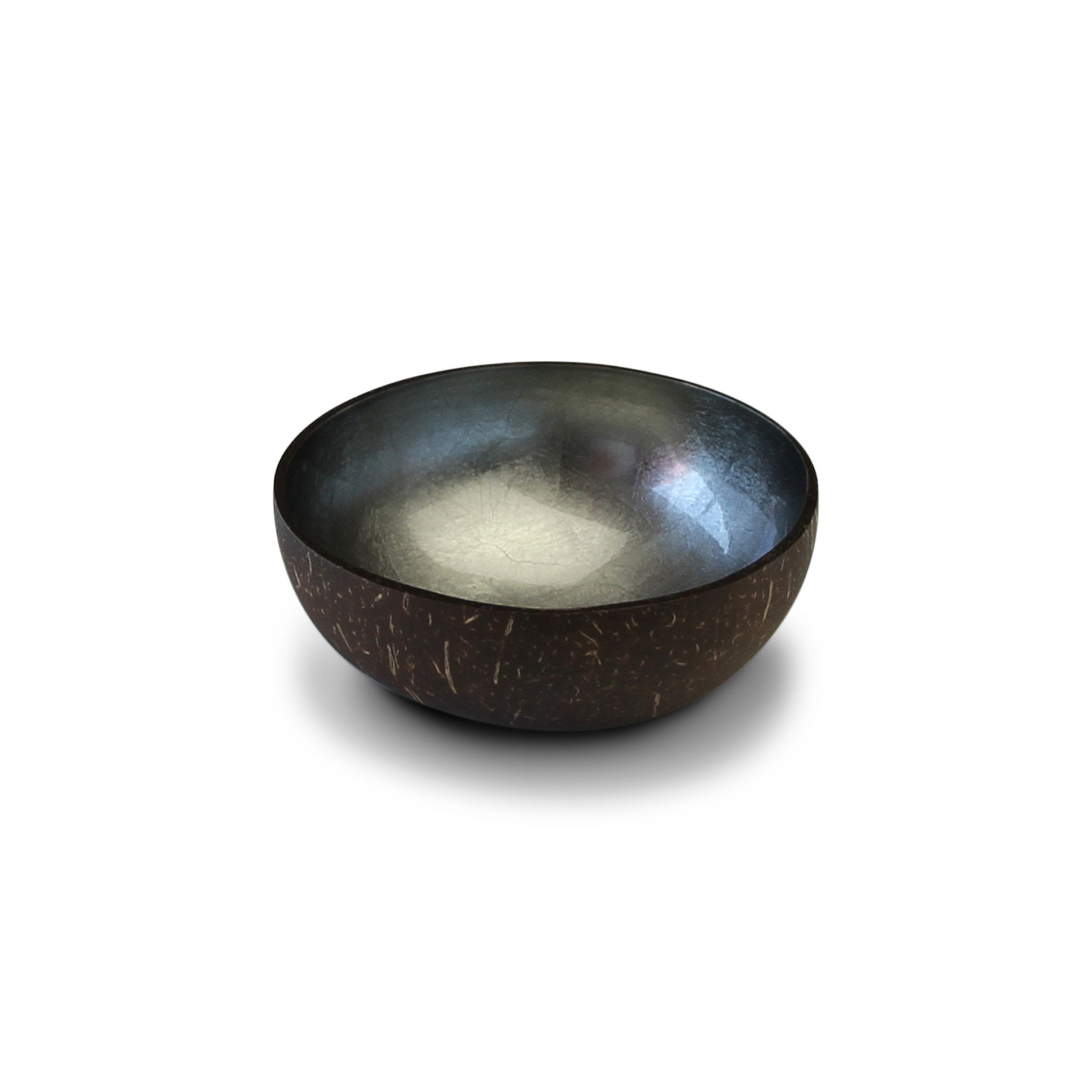 Noya Noya Coconut Bowl Zilver Donker Grijs Metallic Leaf