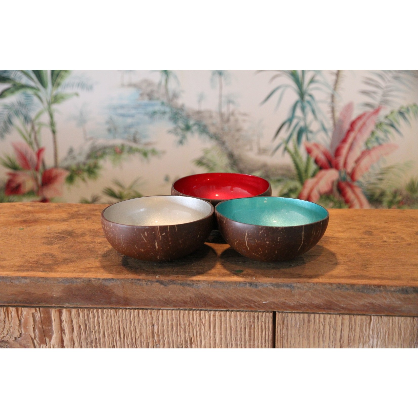 Noya Noya Coconut Bowl Zilver Metallic Paint