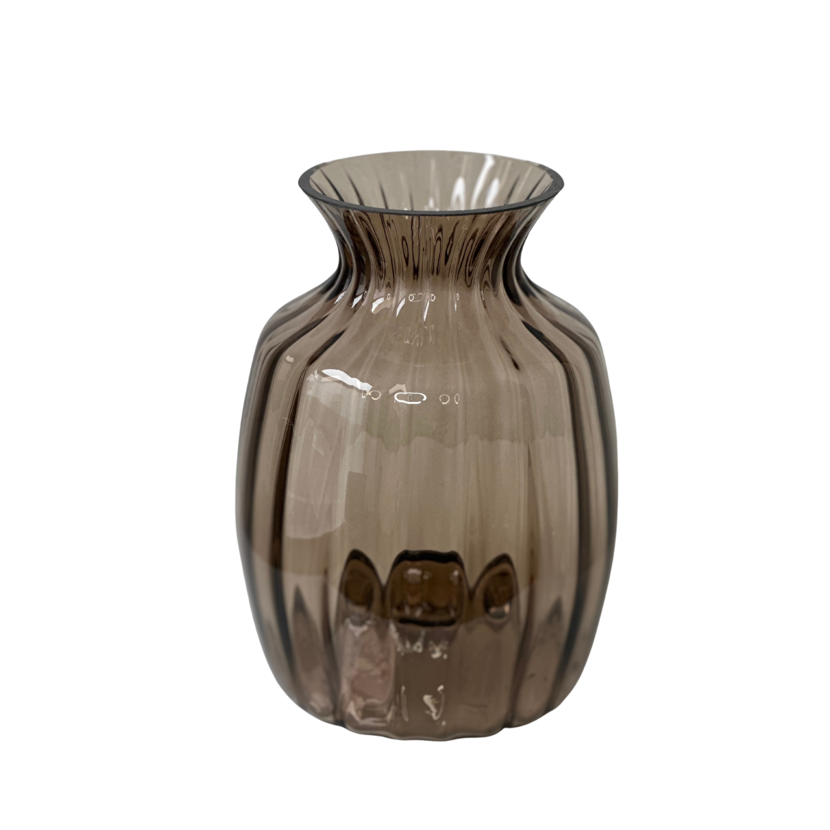 No Label Vase Taupe Brown Small
