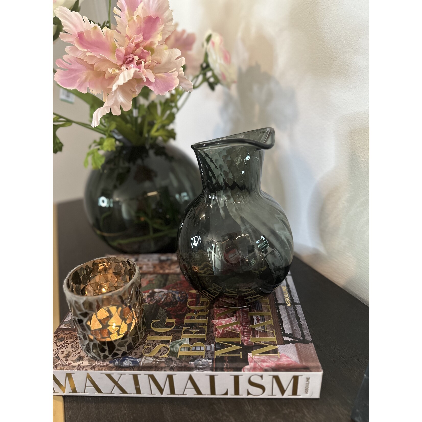 No Label Swirl Jug Grey