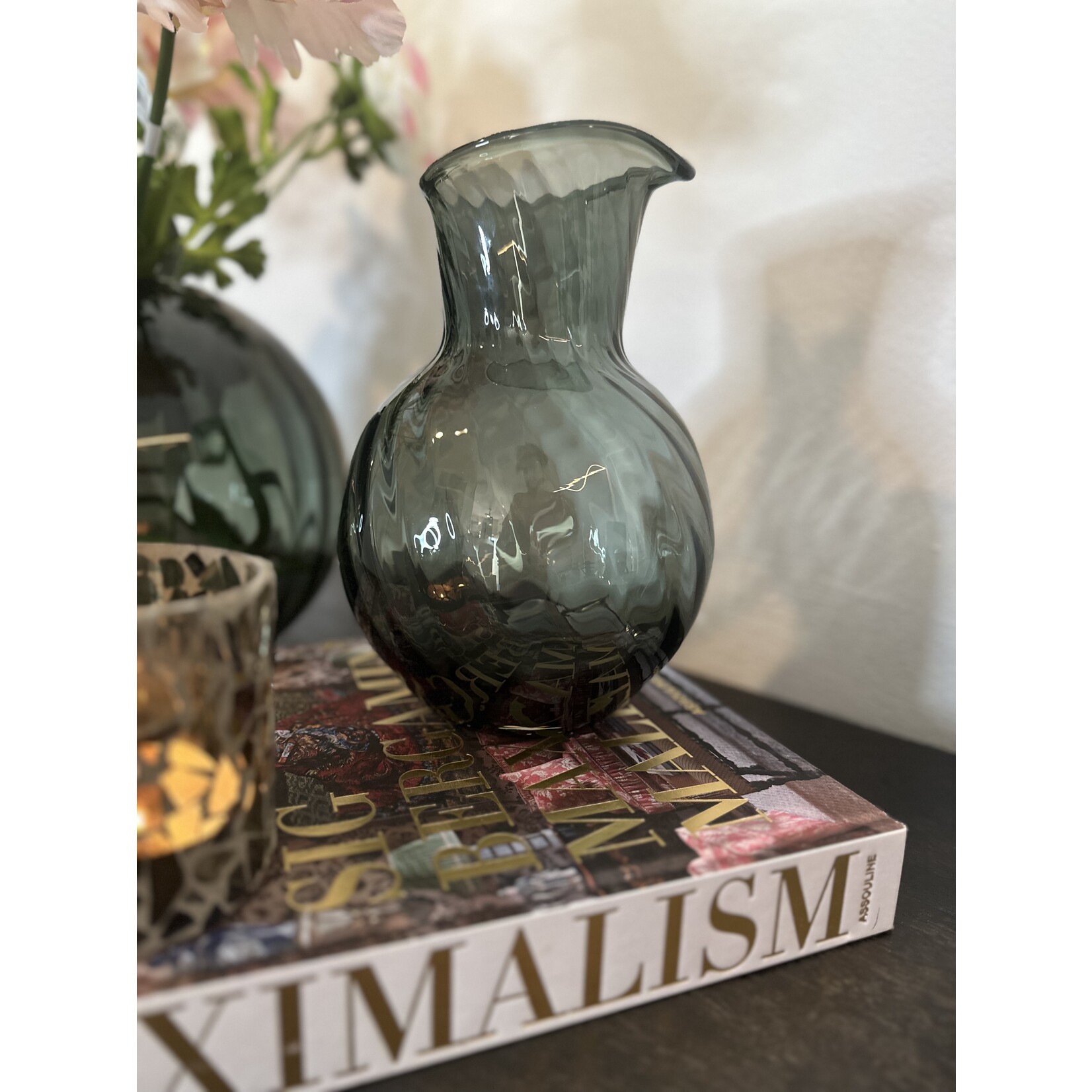 No Label Swirl Jug Grey