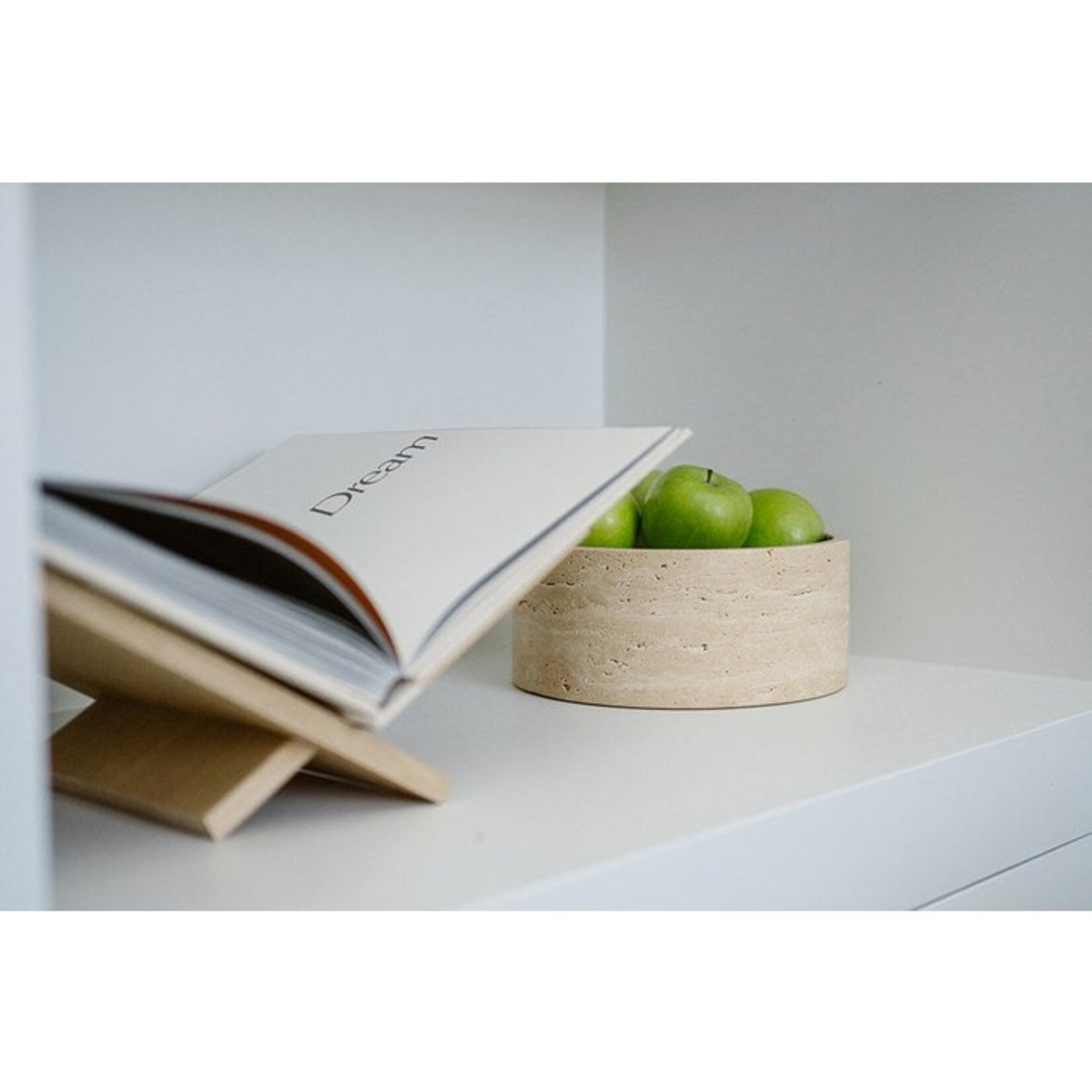 Mooisa Mooisa Fruit Schaal Rond Travertine Ø24 cm