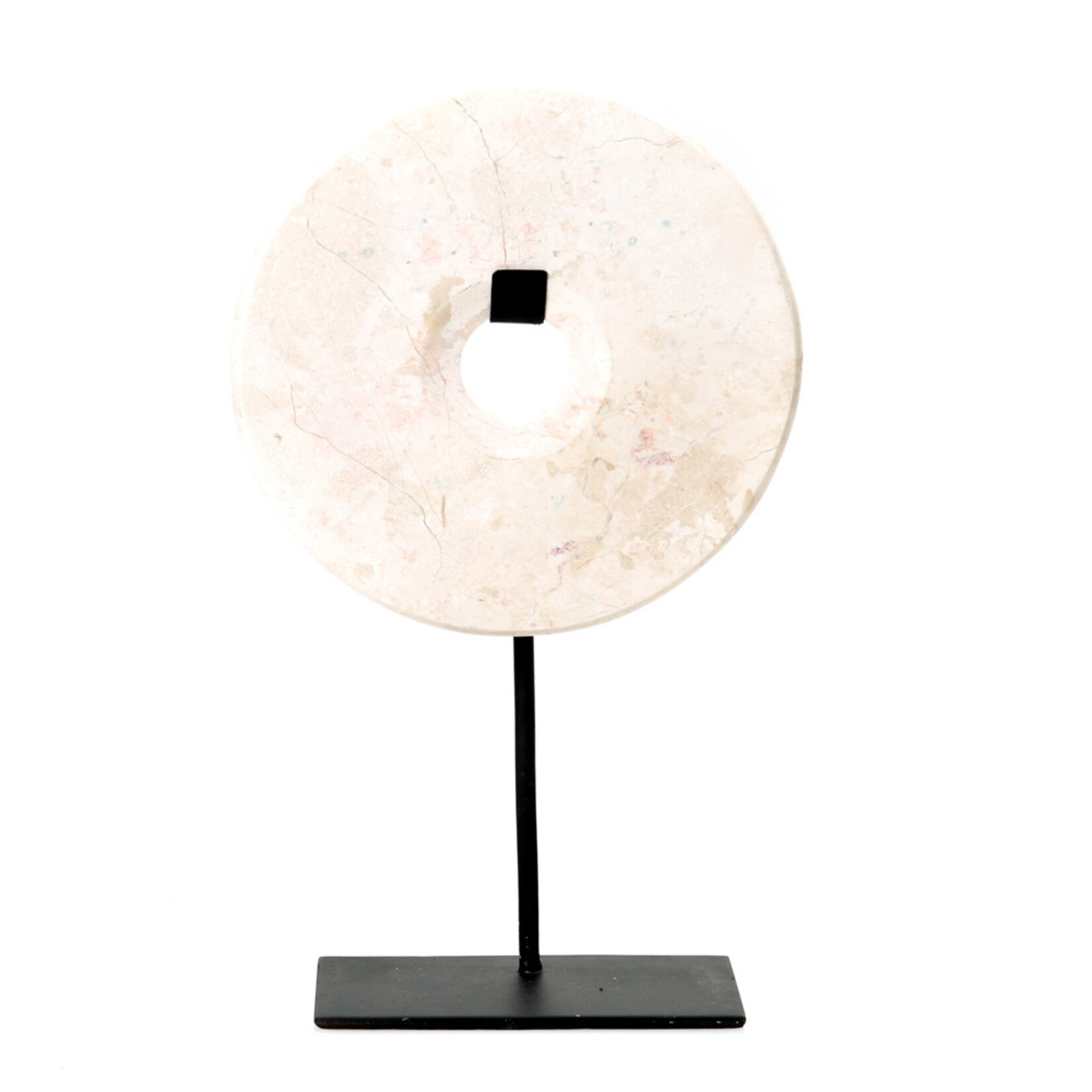 Bazar Bizar Bazar Bizar The Marble Disc on Stand White - L