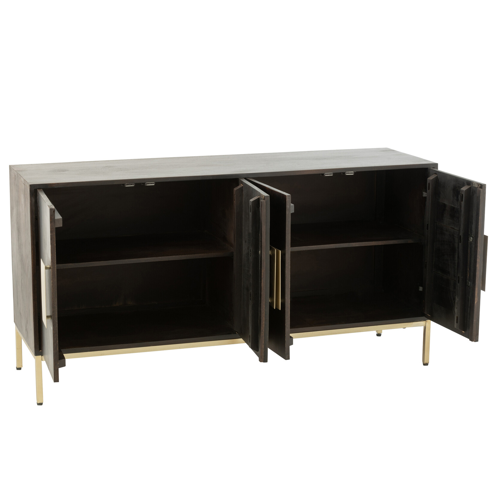 J-Line J-Line Sideboard 2 Doors Mango Wood/Iron Brown/Gold