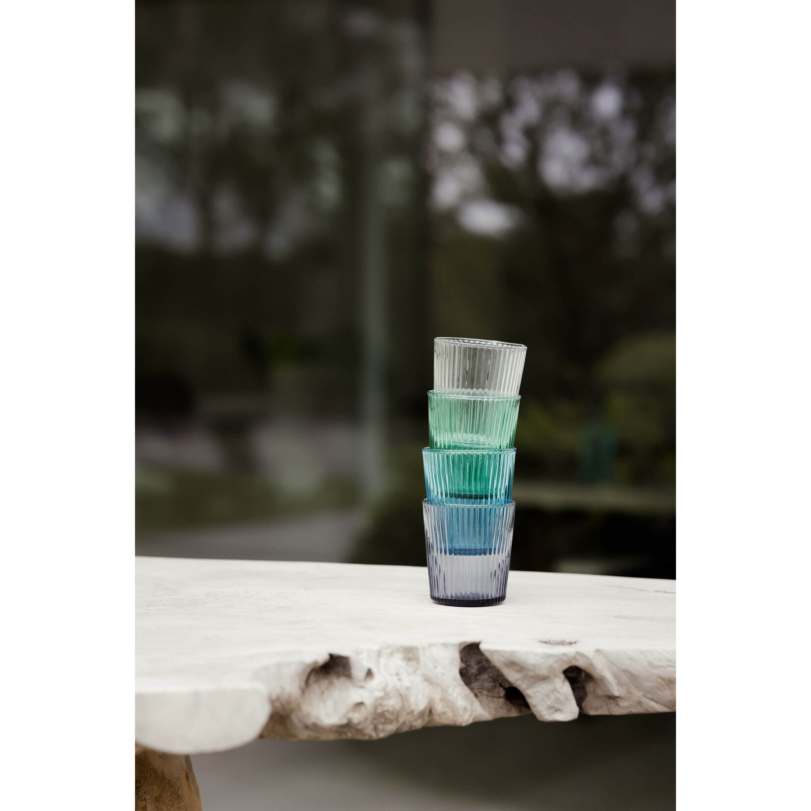 PAVEAU Paveau Water Glass Lucky Light Blue