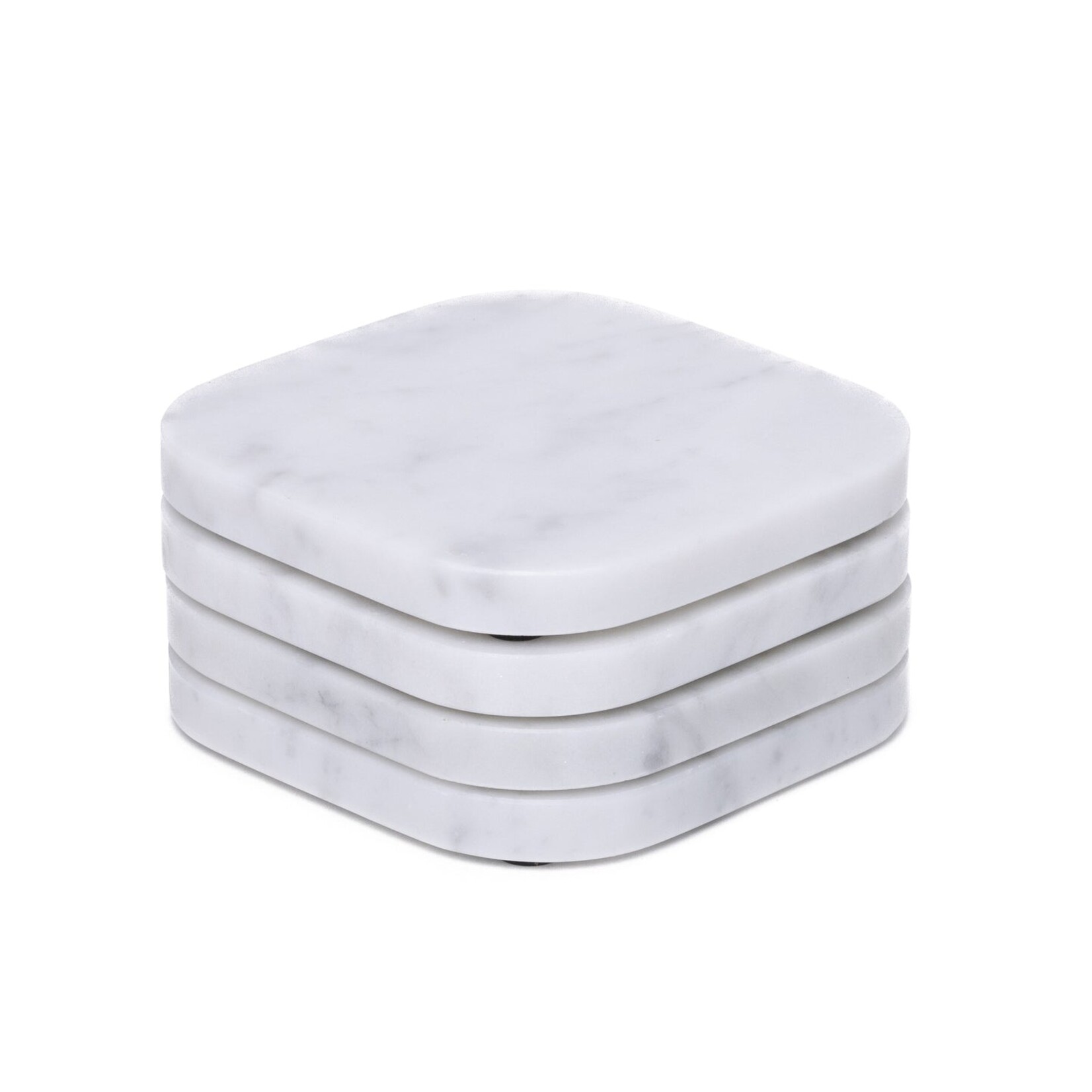 Mooisa Mooisa Coaster Organic Marble White Set 4 Pieces