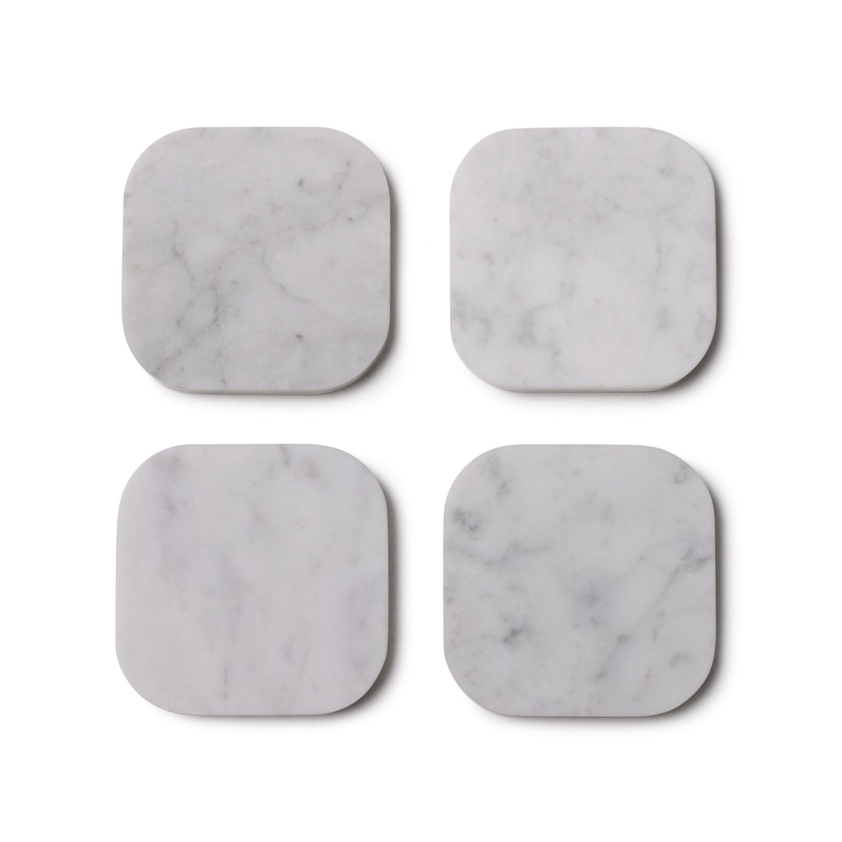 Mooisa Mooisa Coaster Organic Marble White Set 4 Pieces