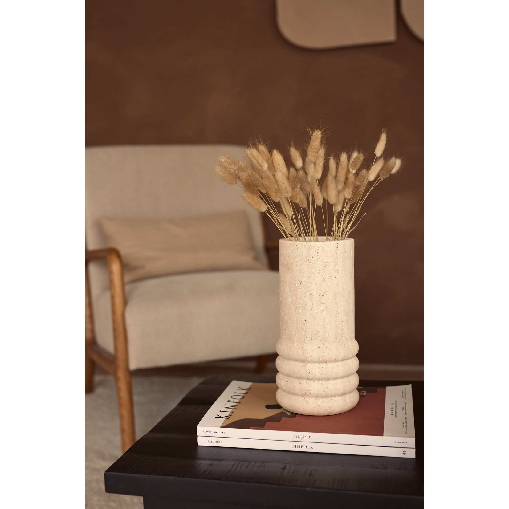 Mooisa Mooisa Travertine Moli Vase