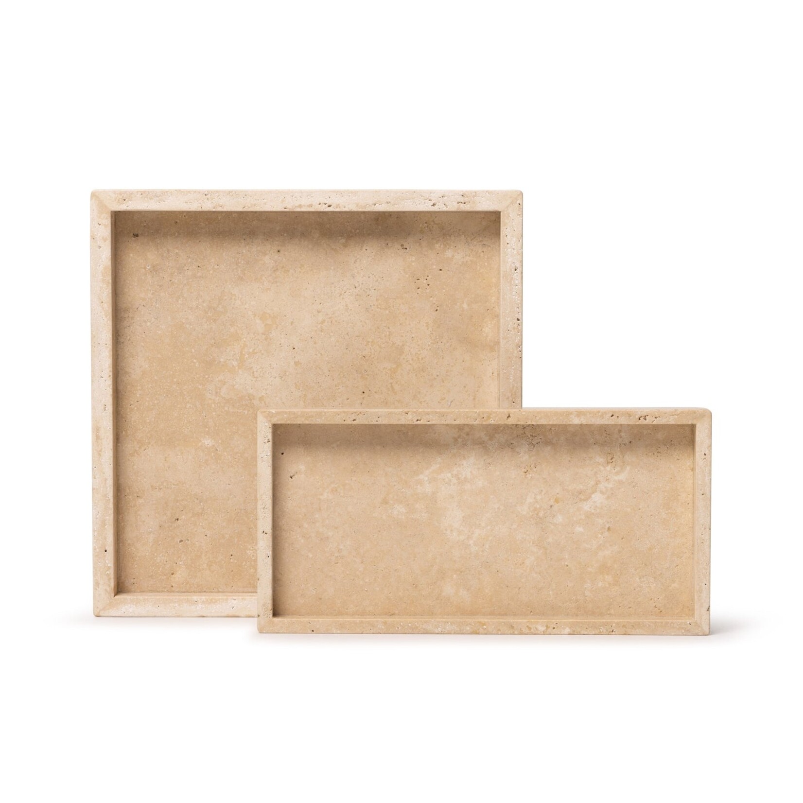 Mooisa Mooisa Square Tray Travertine 30 x 30 cm