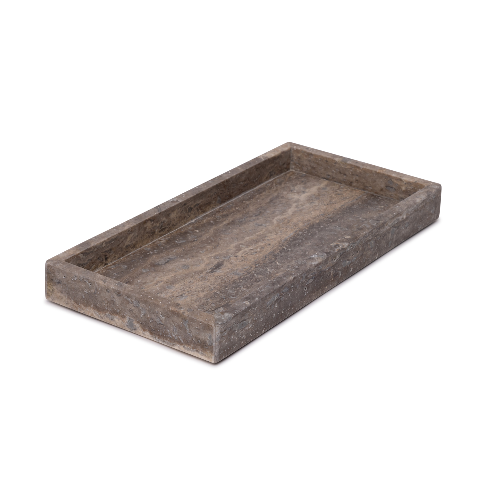 Mooisa Mooisa Rectangle Tray Titanium Travertine 15 x 30 cm