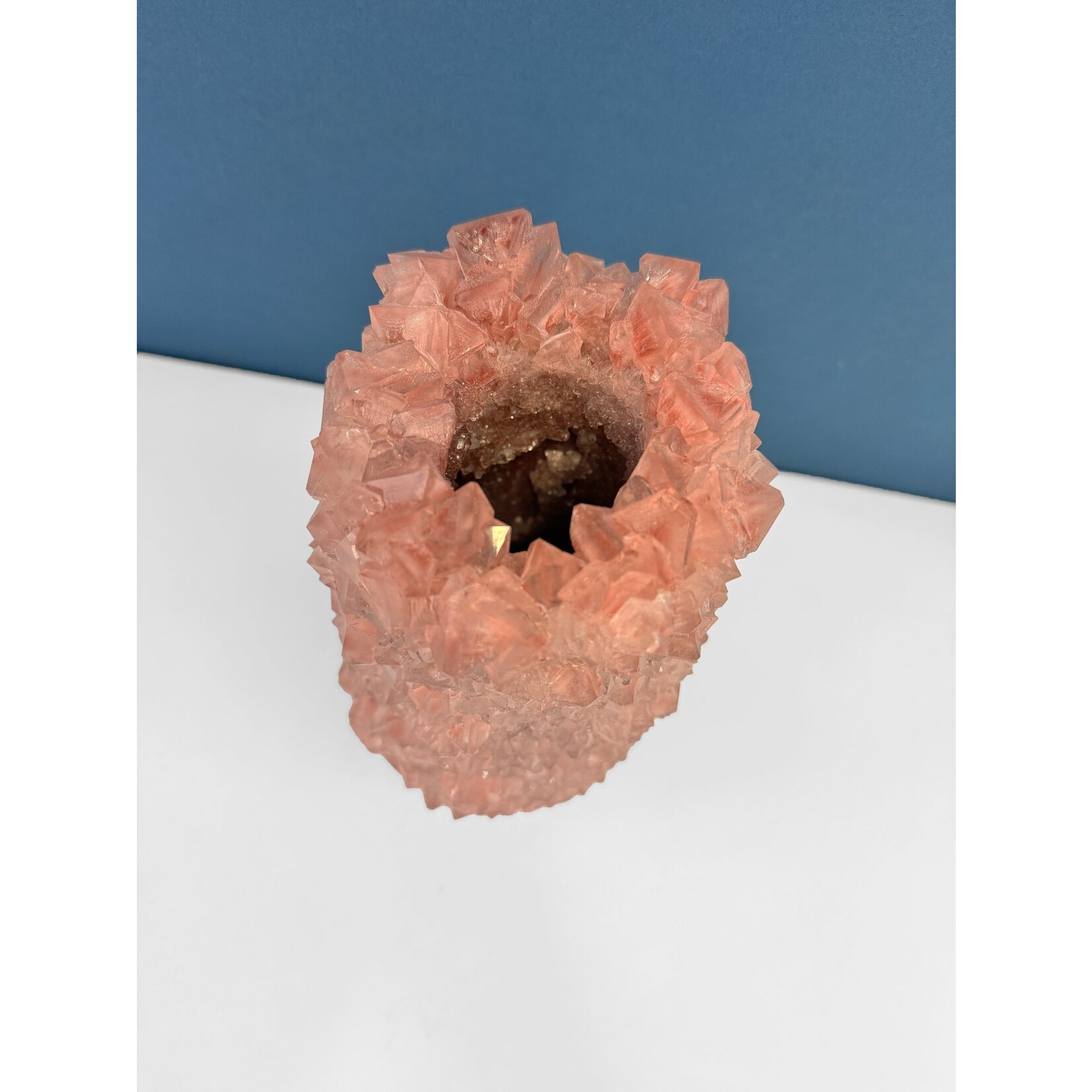 Mineral Series Mineral Series Crystal Vase Pink Brown S012