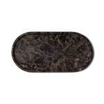 Mooisa Mooisa Bruin Marmer Dark Emperador Onderzetter Tray Ovaal 30x15cm