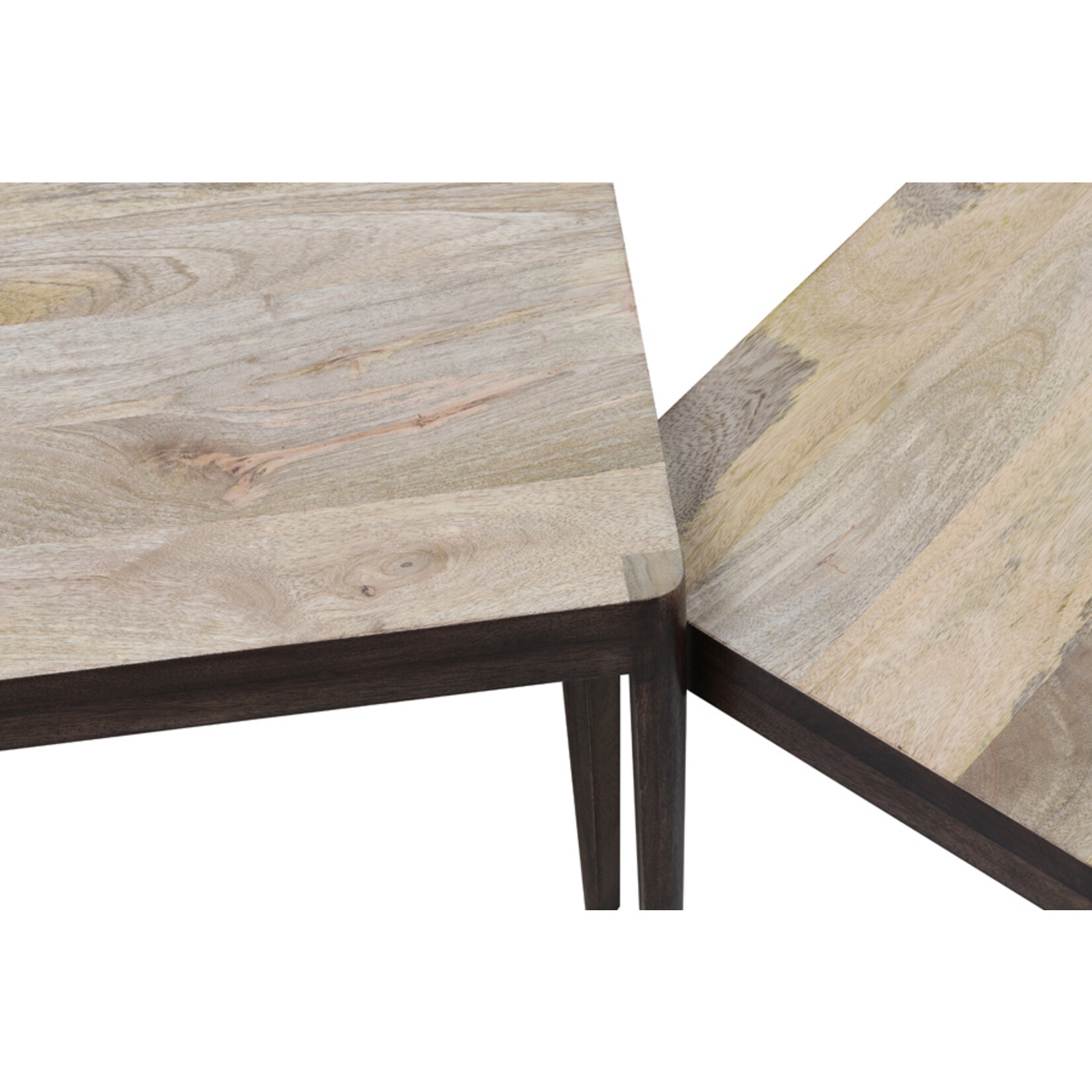 Light & Living Light & Living Side Table STIJN Wood Brown Set of 2