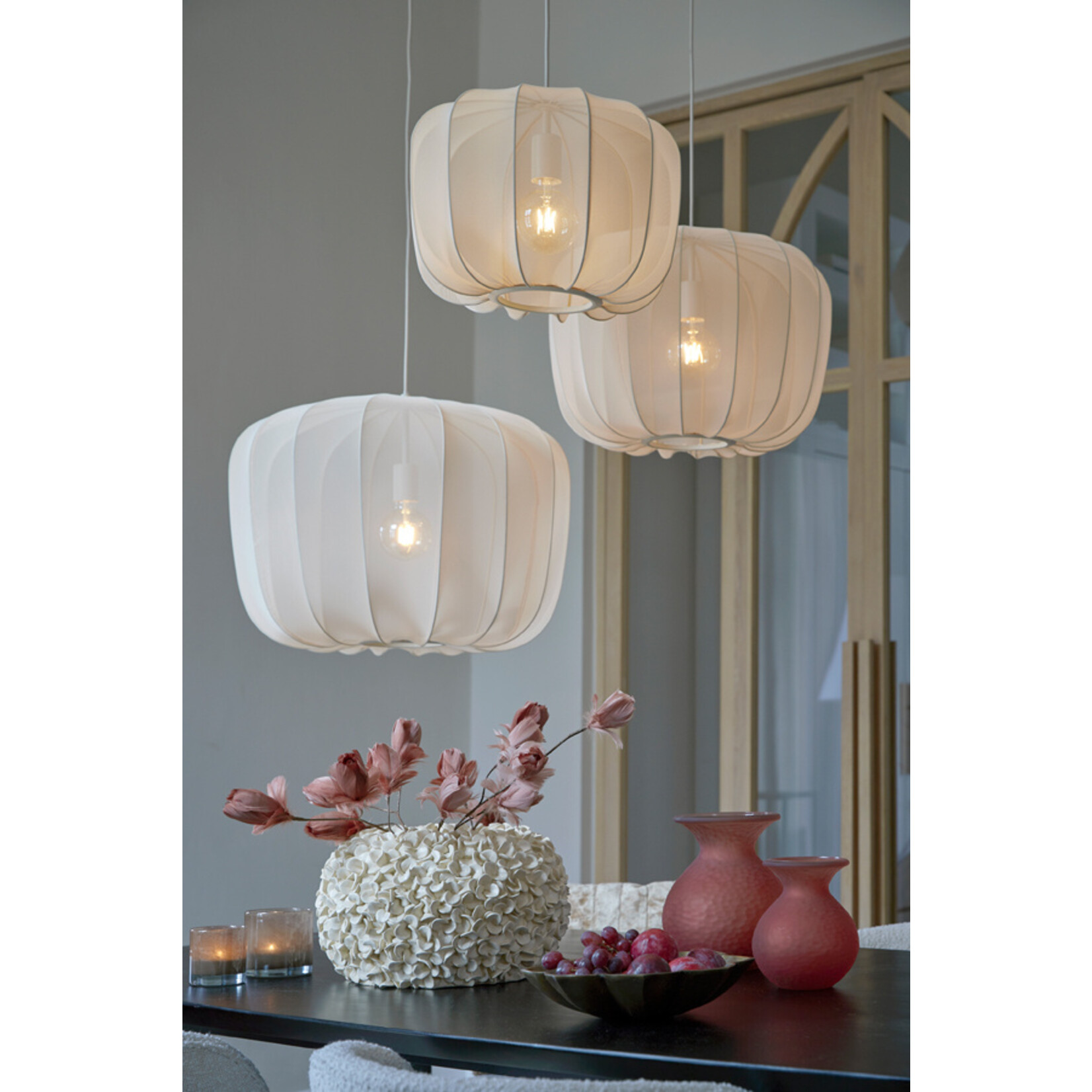 Light & Living Light & Living Hanging Lamp PLUMERIA Sand Beige