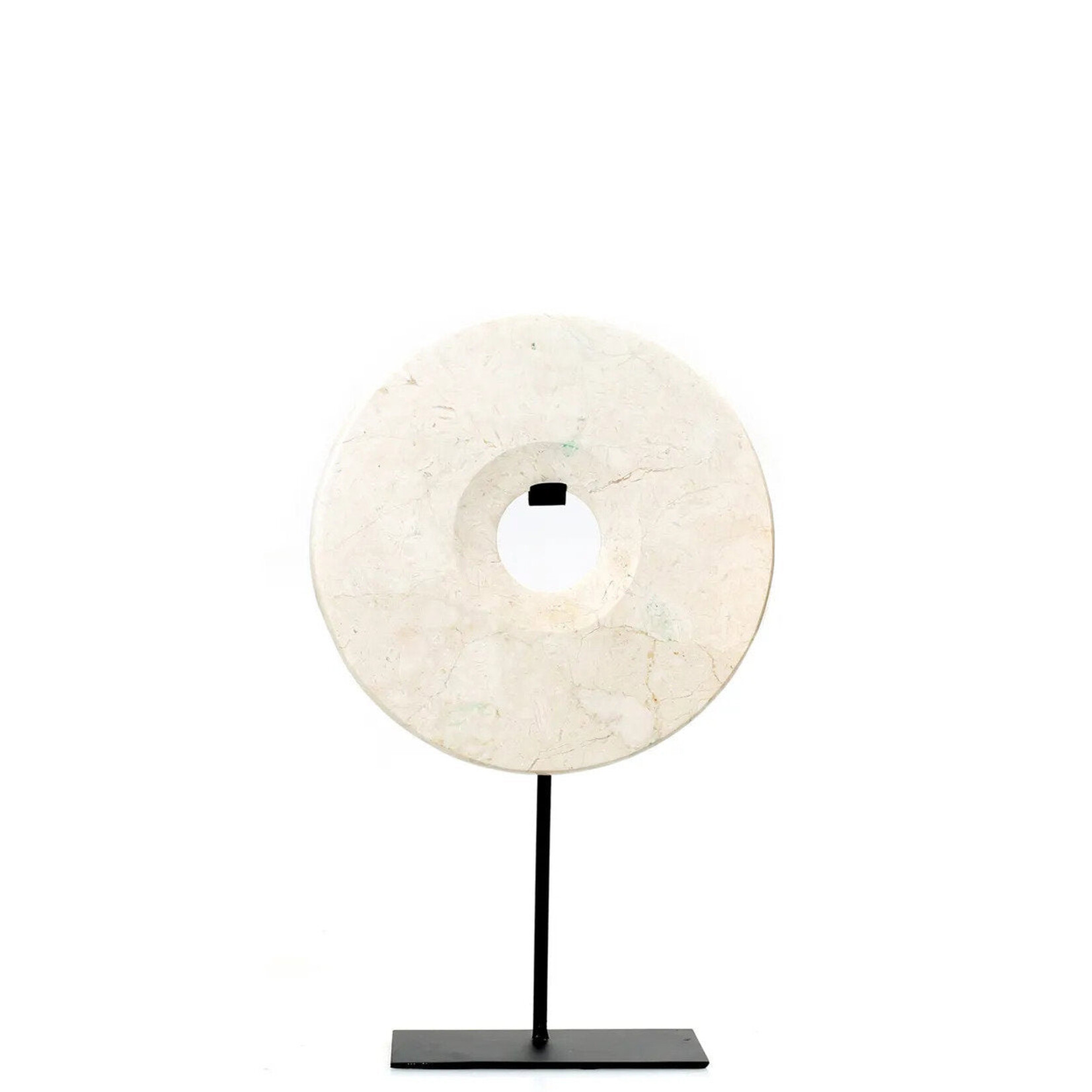 Bazar Bizar Bazar Bizar The Marble Disc on Stand White - M