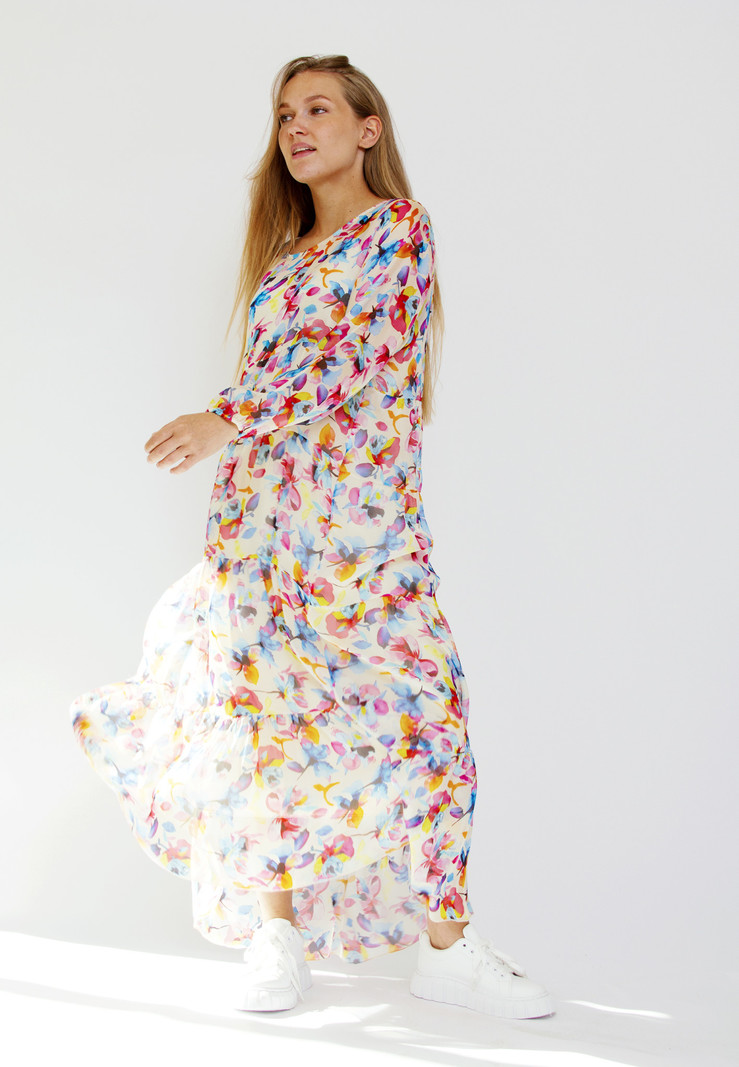 BenBen Bohemian jurk lang - multicolor