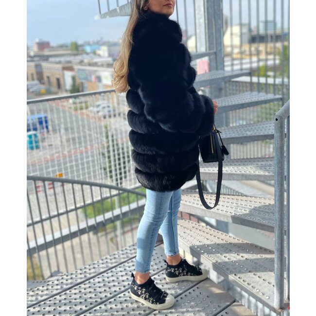 AZALEA furcoat black