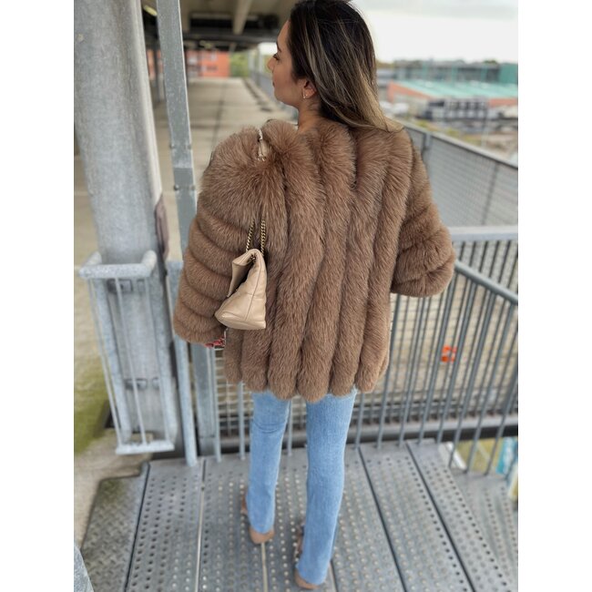 CEASAR furcoat camel