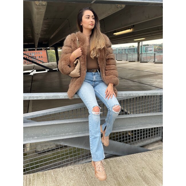 CEASAR furcoat camel