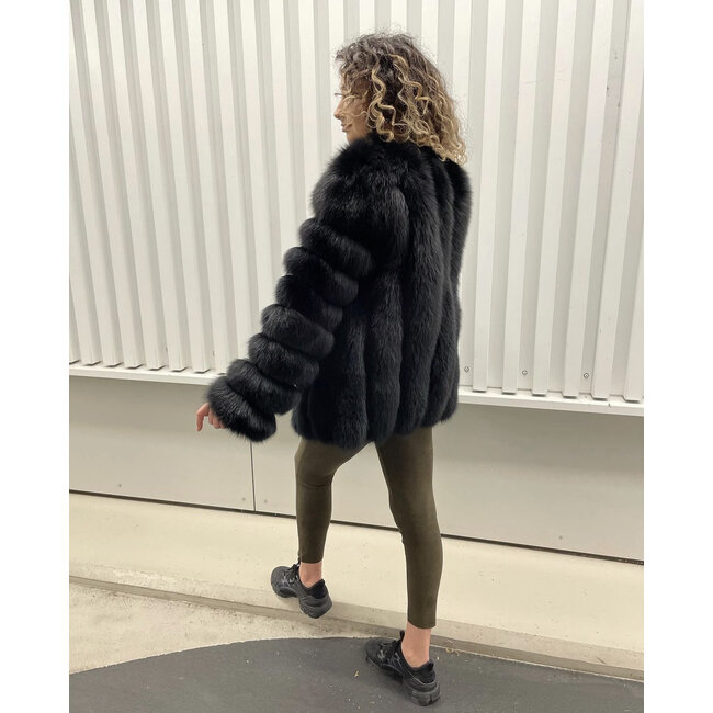 CEASAR furcoat black