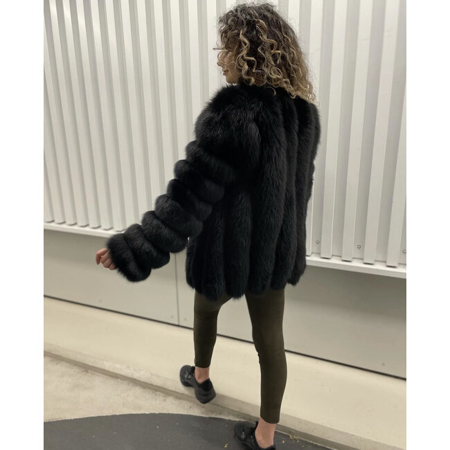 CEASAR furcoat black