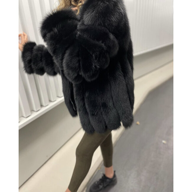 CEASAR furcoat black