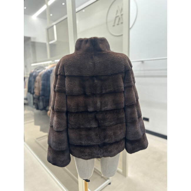 MINK furcoat brown