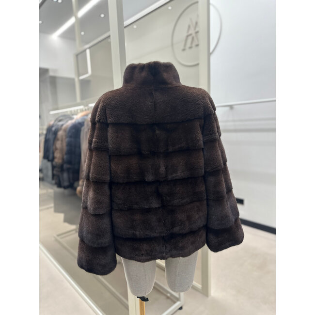 MINK furcoat brown