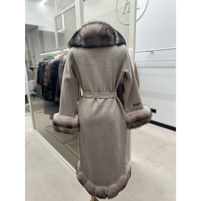 ALPACA coat taupe