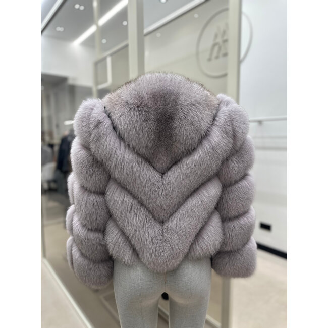 MILAN furcoat grey