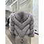 MILAN furcoat grey