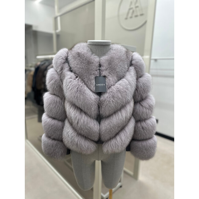 MILAN furcoat grey