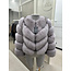 MILAN furcoat grey