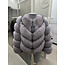 MILAN furcoat grey