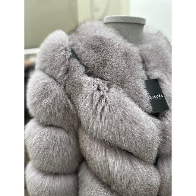 MILAN furcoat grey