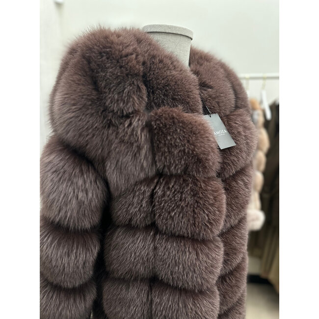 AZALEA furcoat choclate brown