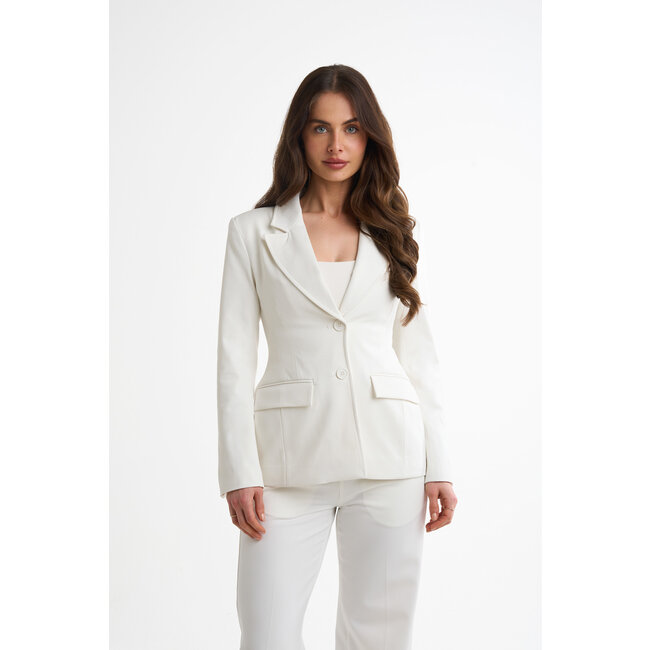 Lifeline peplum essential blazer