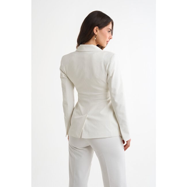 Lifeline peplum essential blazer